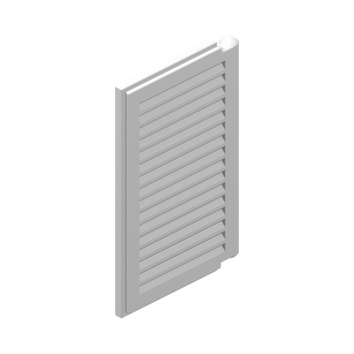 Shutter for Window 1 x 2 x 3 · LEGO 4177767 (réf. BrickLink 3856) · Couleur BrickLink : White