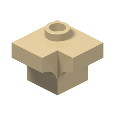 WINDOW ARCH CORNER · Brick Yellow (réf. BrickLink Tan)