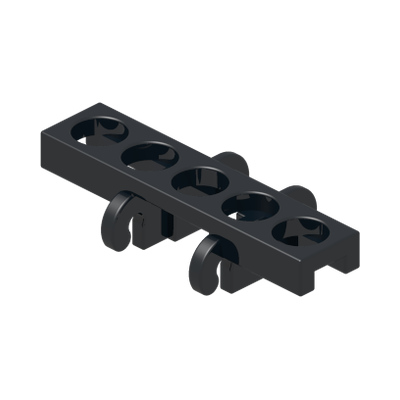CHAINS M PLATE M 5 Ø3, 2 HOLE · LEGO 6047885 (réf. BrickLink 3873) · Black (réf. BrickLink Black)