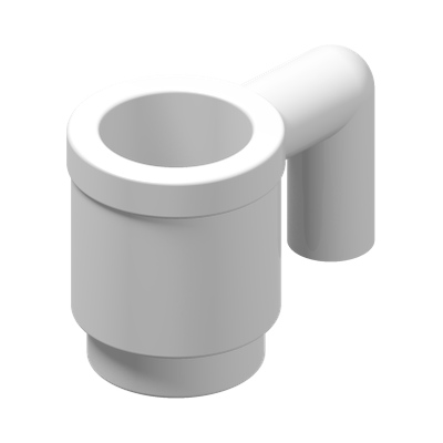 MUG · LEGO 4659665 (réf. BrickLink 3899) · White (réf. BrickLink White)