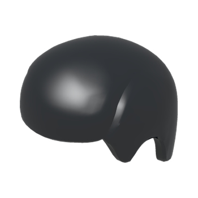 MINI WIG MAN · LEGO 390126 (réf. BrickLink 3901) · Black (réf. BrickLink Black)
