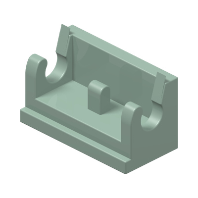 ROCKER BEARING 1X2 · Sand Green (réf. BrickLink Sand Green)