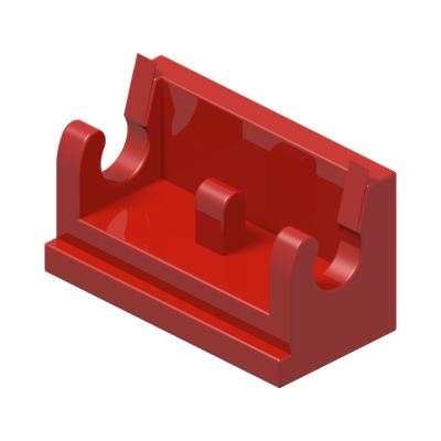 ROCKER BEARING 1X2 · Bright Red (réf. BrickLink Red)