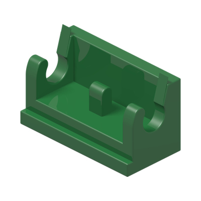 ROCKER BEARING 1X2 · Dark Green (réf. BrickLink Green)
