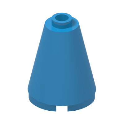 NOSE CONE 2X2X2 · Dark Azur (réf. BrickLink Dark Azure)