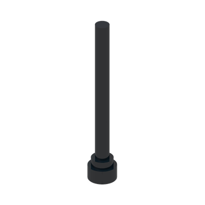 WHIP/AERIAL · Black (réf. BrickLink Black)