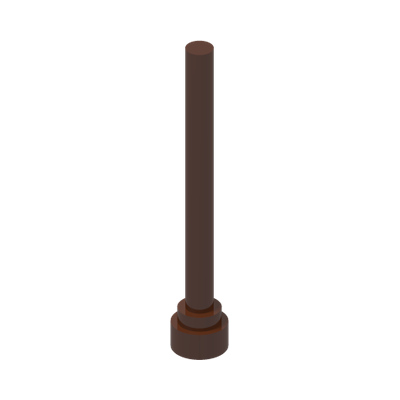 STICK/AERIAL · Reddish Brown (réf. BrickLink Reddish Brown)