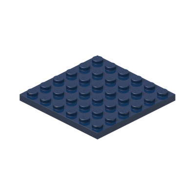 PLATE 6X6 · Earth Blue (réf. BrickLink Dark Blue)