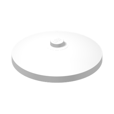 ROUND PLATE Ø32X6.4 · LEGO 396001 (réf. BrickLink 3960) · White (réf. BrickLink White)