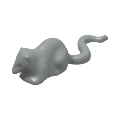 Rat / Mouse · LEGO 4228216 (réf. BrickLink 40234) · Couleur BrickLink : Light Gray