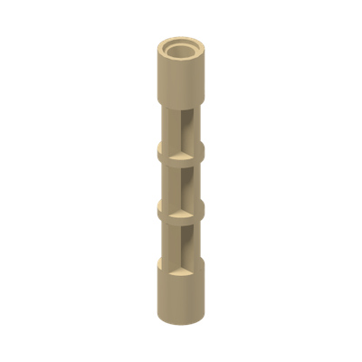 Support 1 x 1 x 5 1/3 Spiral Staircase Axle · LEGO 4153421 (réf. BrickLink 40244) · Couleur BrickLink : Tan
