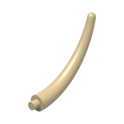 Dinosaur Tail End Section / Horn, Small · Couleur BrickLink : Tan