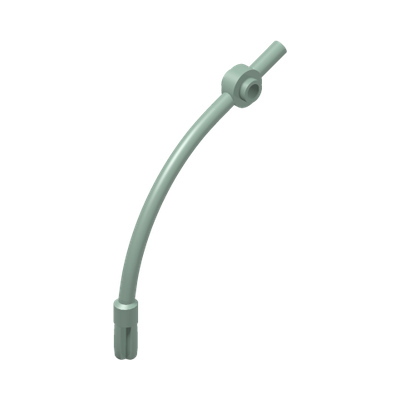 Bar Curved with Axle 1L and 1 x 1 Round Plate End · Réf. BrickLink 4042 · Couleur BrickLink : Sand Green