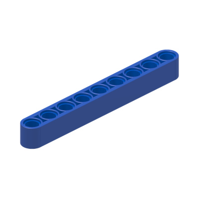 TECHNIC 9M BEAM · Bright Blue (réf. BrickLink Blue)