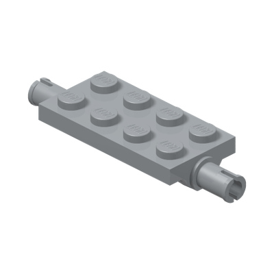 WHEEL SUSPENSION 2X4 W/ SNAP · LEGO 6408542 (réf. BrickLink 40687) · Multicombination 3 (réf. BrickLink Light Bluish Gray)