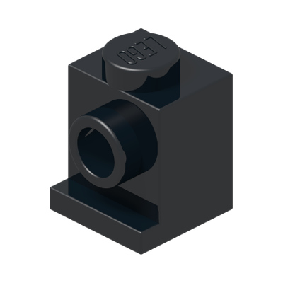 ANGULAR BRICK 1X1 · Black (réf. BrickLink Black)