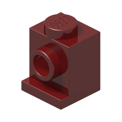 ANGULAR BRICK 1X1 · New Dark Red (réf. BrickLink Dark Red)