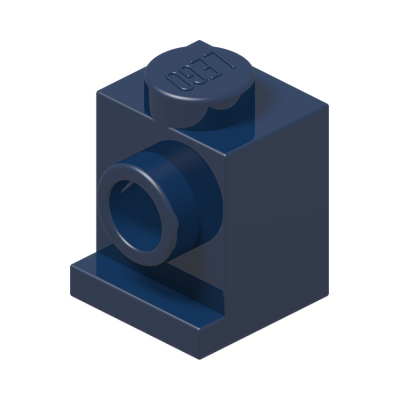 ANGULAR BRICK 1X1 · Earth Blue (réf. BrickLink Dark Blue)