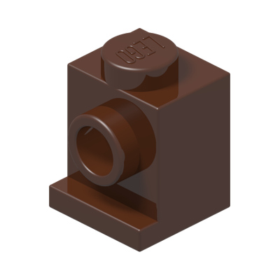 ANGULAR BRICK 1X1 · Reddish Brown (réf. BrickLink Reddish Brown)