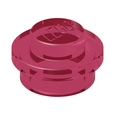 PLATE 1X1 ROUND · Tr.medium Reddish Violet (réf. BrickLink Trans-Dark Pink)