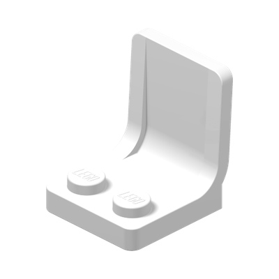 SEAT 2X2X2 · LEGO 407901 (réf. BrickLink 4079) · White (réf. BrickLink White)