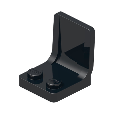 SEAT 2X2X2 · Black (réf. BrickLink Black)