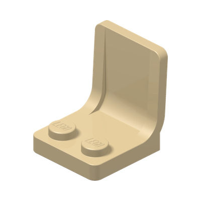 SEAT 2X2X2 · Brick Yellow (réf. BrickLink Tan)