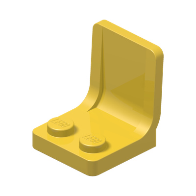 SEAT 2X2X2 · Bright Yellow (réf. BrickLink Yellow)