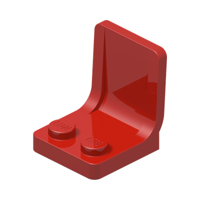 SEAT 2X2X2 · Bright Red (réf. BrickLink Red)