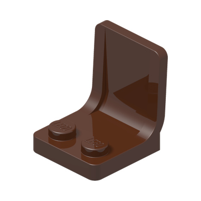SEAT 2X2X2 · Reddish Brown (réf. BrickLink Reddish Brown)