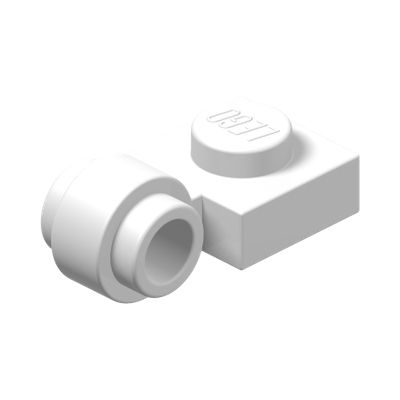 LAMP HOLDER · LEGO 6281990 (réf. BrickLink 4081b) · White (réf. BrickLink White)