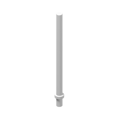 Bar   6.6L with Stop Ring (Patio Umbrella Stand) · LEGO 409551 (réf. BrickLink 4095) · Couleur BrickLink : White