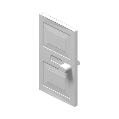 Door 1 x 4 x 5 · Réf. BrickLink 4131 · Couleur BrickLink : White