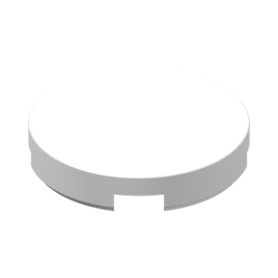 Tile, Round 2 x 2 · LEGO 415001 (réf. BrickLink 4150) · Couleur BrickLink : White