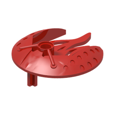 Bionicle Weapon 5 x 5 Shield with Flames · Réf. BrickLink 41661 · Couleur BrickLink : Red