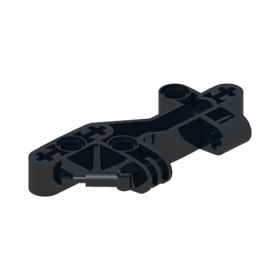 Bionicle Bohrok Shoulder, Liftarm 1 x 3 x 7 · LEGO 4163139 (réf. BrickLink 41672) · Couleur BrickLink : Black