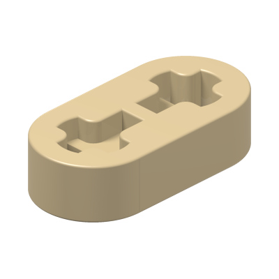 TECHNIC LEVER 2M · Brick Yellow (réf. BrickLink Tan)