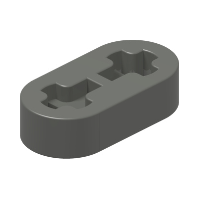 TECHNIC LEVER 2M · Dark Stone Grey (réf. BrickLink Dark Bluish Gray)