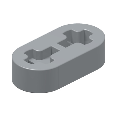 TECHNIC LEVER 2M · Medium Stone Grey (réf. BrickLink Light Bluish Gray)