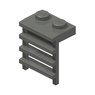 LADDER 1X2X2 · Dark Stone Grey (réf. BrickLink Dark Bluish Gray)