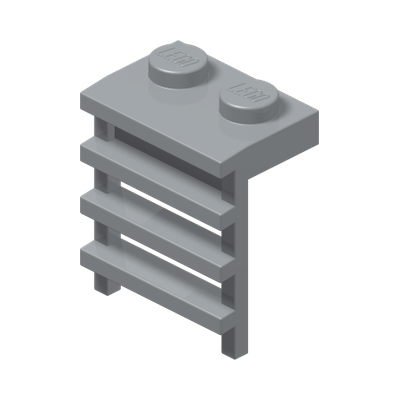 LADDER 1X2X2 · Medium Stone Grey (réf. BrickLink Light Bluish Gray)