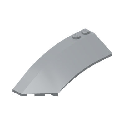 Wedge 8 x 3 x 2 Open Left · Couleur BrickLink : Light Bluish Gray