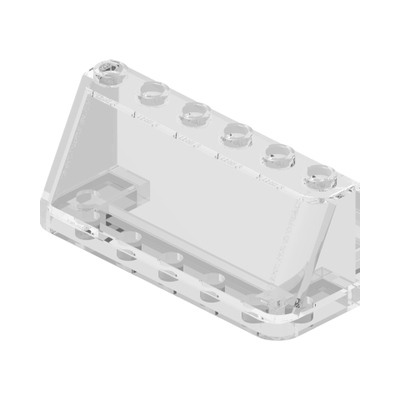 WINDSCREEN 2X6X2 · Transparent (réf. BrickLink Trans-Clear)