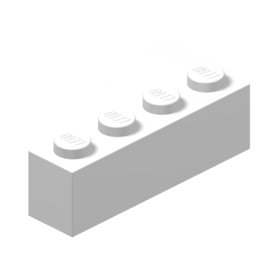 Wedge 4 x 2 Right · LEGO 4160325 (réf. BrickLink 41767) · Couleur BrickLink : White