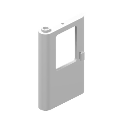 Door 1 x 4 x 5 Train Left, Thin Support at Bottom · LEGO 6210107 (réf. BrickLink 4181) · Couleur BrickLink : White