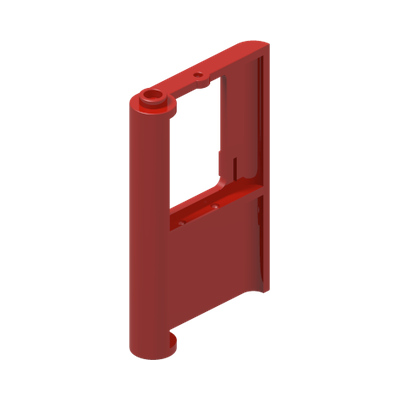 Door 1 x 4 x 5 Train Right, Thin Support at Bottom · LEGO 4297084 (réf. BrickLink 4182) · Couleur BrickLink : Red
