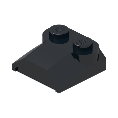 Slope, Curved 2 x 2 x 2/3 with 2 Studs and Curved Sides, Lip End
