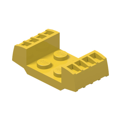 Plate, Modified 2 x 2 with Vents · Réf. BrickLink 41862 · Couleur BrickLink : Yellow
