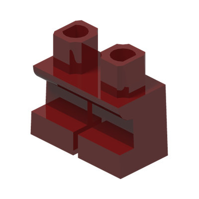 MINI LEG · New Dark Red (réf. BrickLink Dark Red)