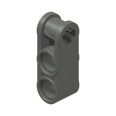CROSS BLOCK 3M · Dark Stone Grey (réf. BrickLink Dark Bluish Gray)